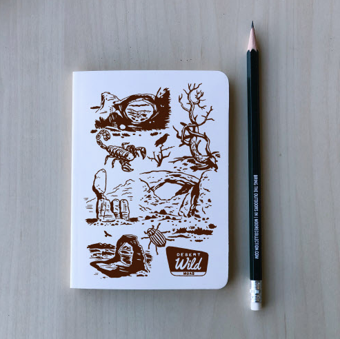 Mini Desert Collage Notebook