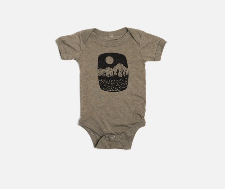 Night Butte Onesie and Toddler Tee