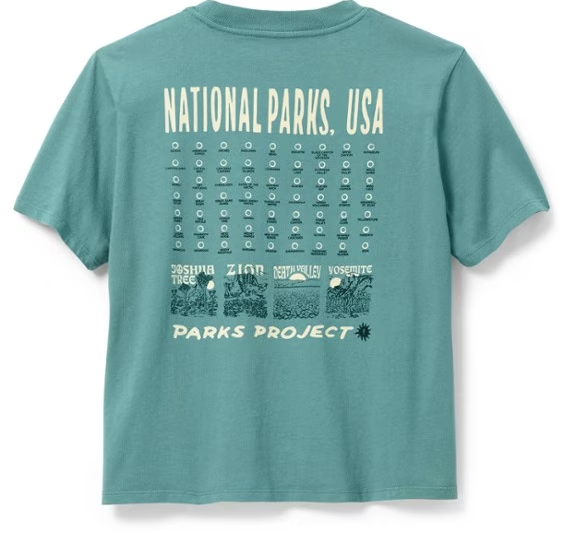 National Parks USA Fill In Boxy Tee