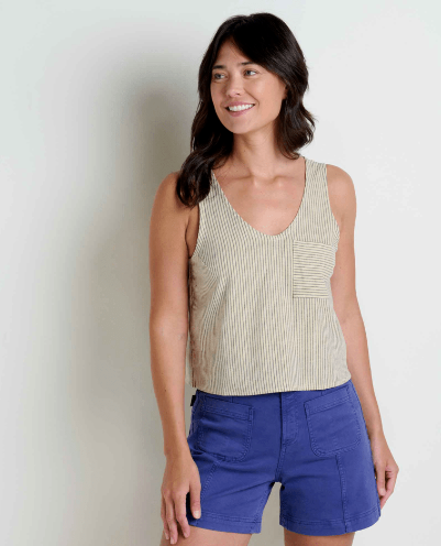 Taj Hemp Button Back Tank