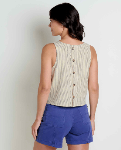 Taj Hemp Button Back Tank