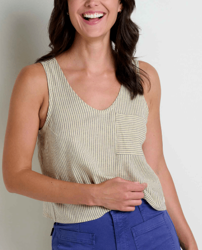 Taj Hemp Button Back Tank