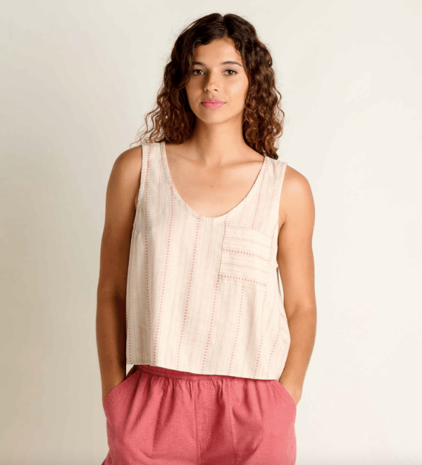 Taj Hemp Button Back Tank