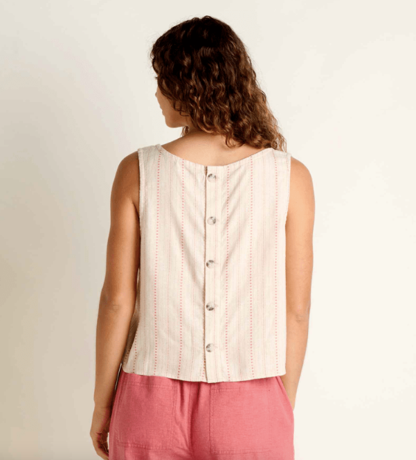 Taj Hemp Button Back Tank