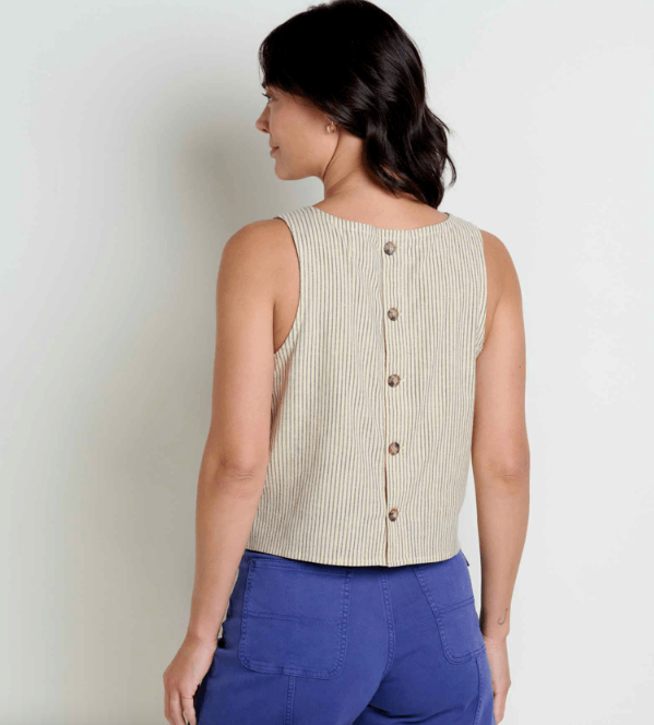 Taj Hemp Button Back Tank