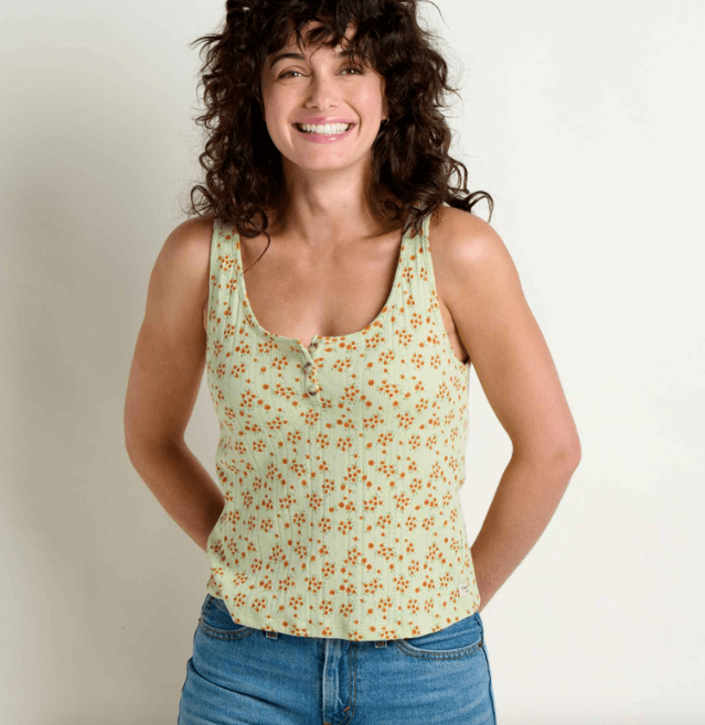 Foothill Pointelle Henley Tank