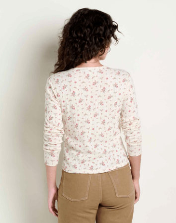 Foothill Pointelle Henley LS Shirt