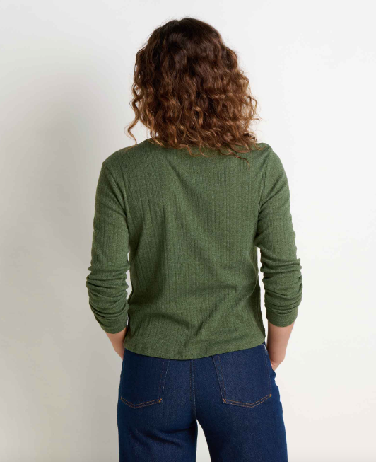 Foothill Pointelle Henley LS Shirt