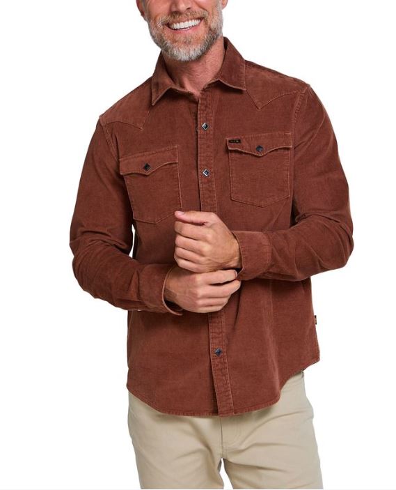 Banning Corduroy Snapshirt