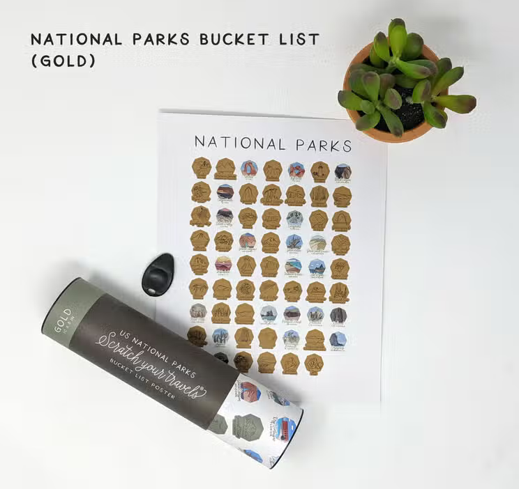 63 National Parks Scratch Off Maps