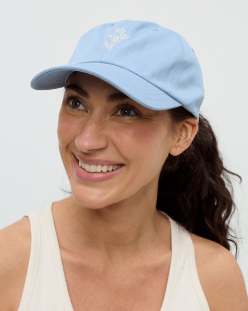 Flower Embroidery Peak Hat