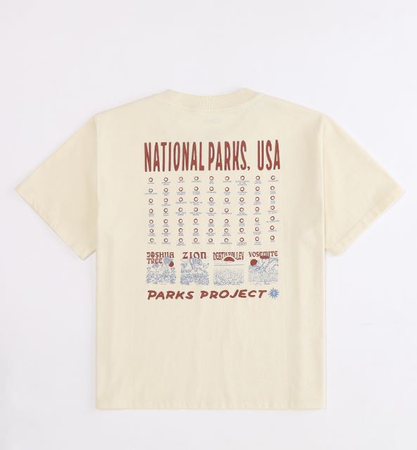 National Parks USA Fill In Boxy Tee