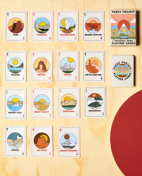 Minimalist National Park Playing Cards
