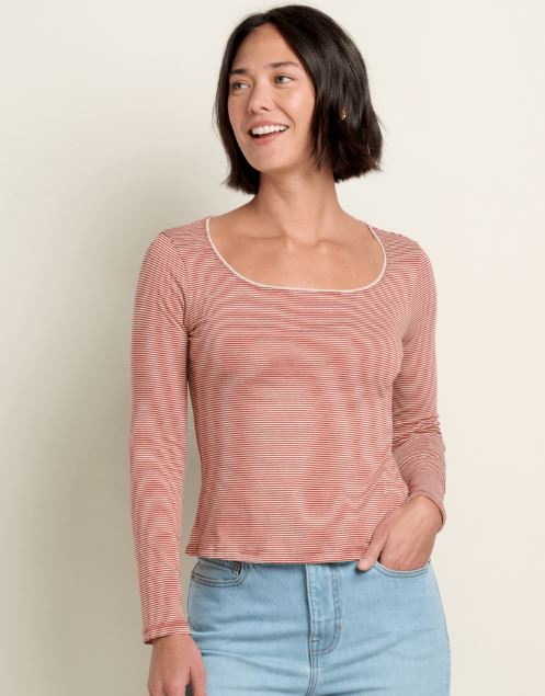 Rosalie Square Neck LS Tee